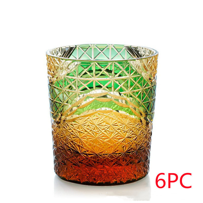 Hand-carved crystal glasses