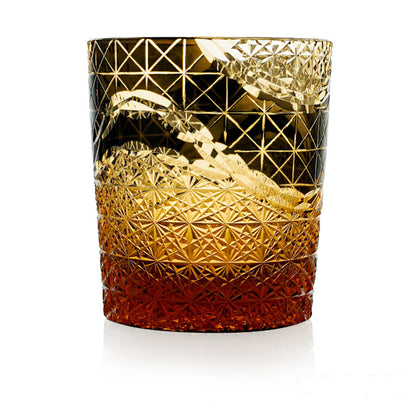 Hand-carved crystal glasses