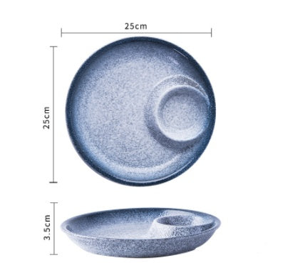 Assiette en Porcelaine Finition Sous-émail