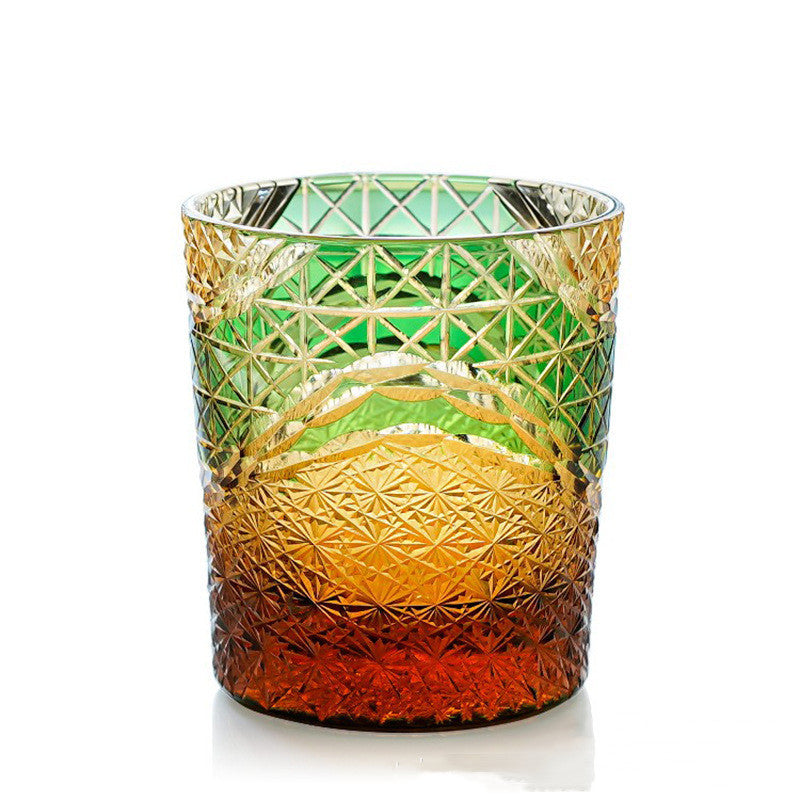 Hand-carved crystal glasses
