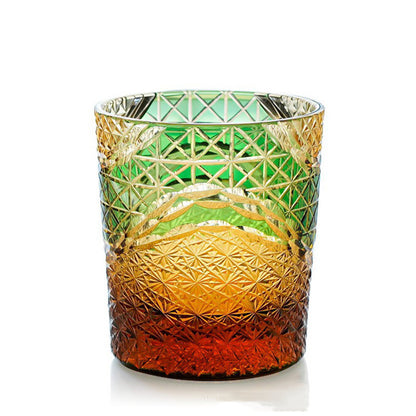 Hand-carved crystal glasses