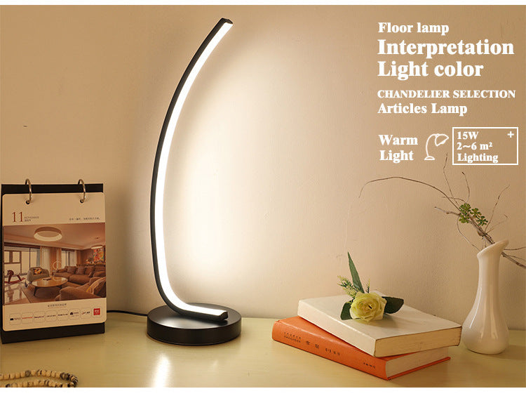 Lampe de Chevet Moderne avec Variations de Couleur