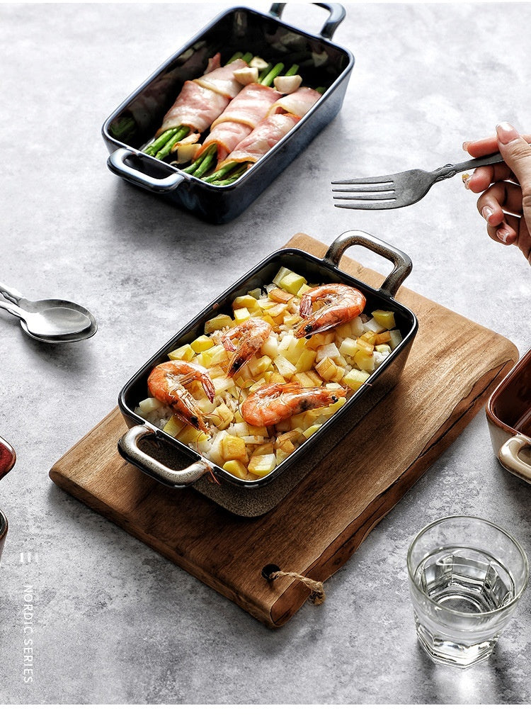 Plat à Four Rectangulaire en Céramique