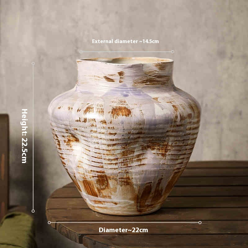 Cache-pot en céramique rétro fait main