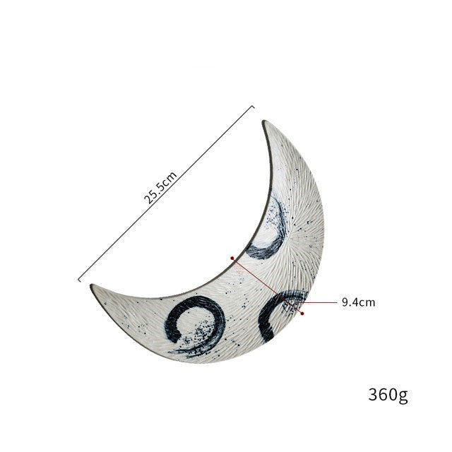 Plateau en Céramique Forme Lune