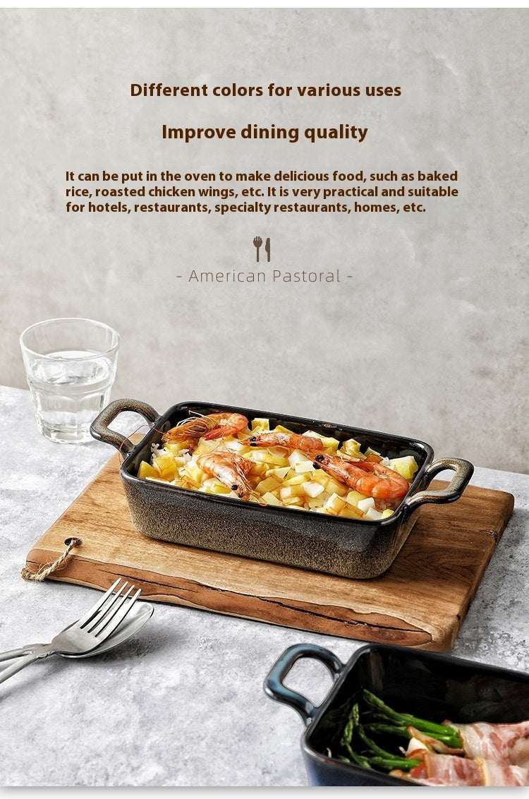 Plat à Four Rectangulaire en Céramique