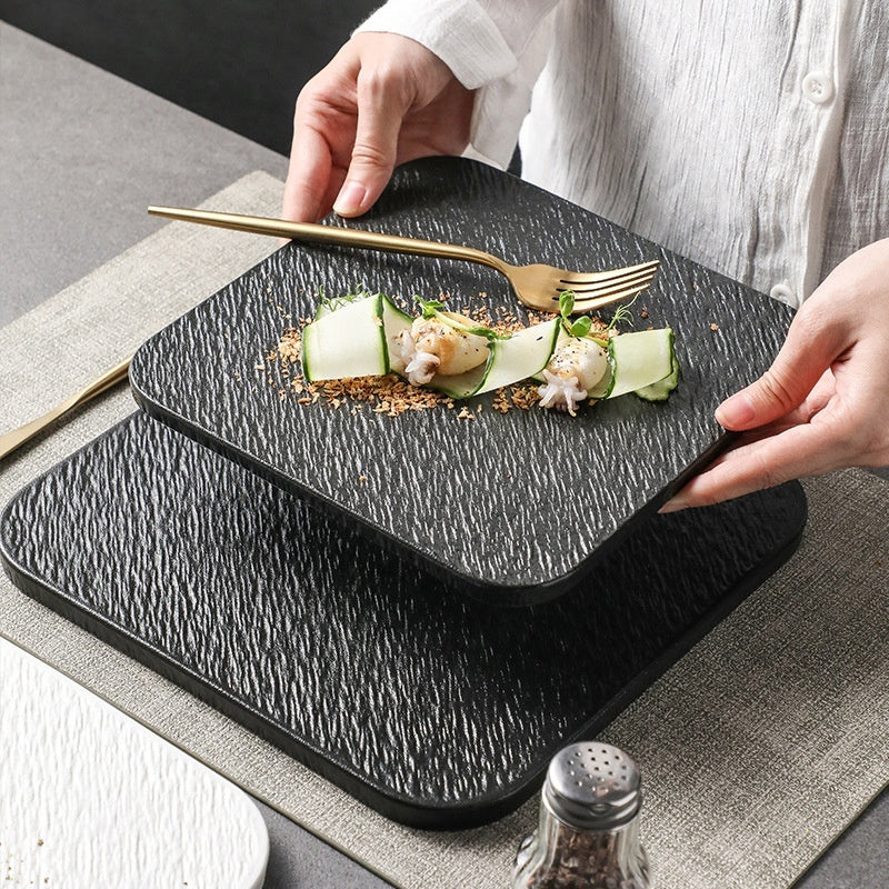 Assiette Plate en Céramique Style Nordique