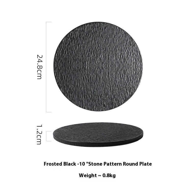 Assiette Plate en Céramique Style Nordique