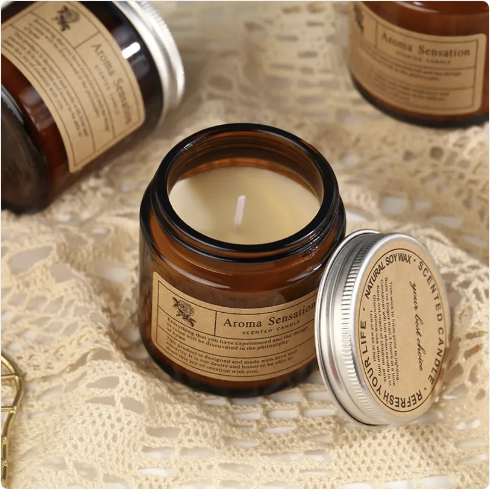 Bougie d’Aromathérapie Marron