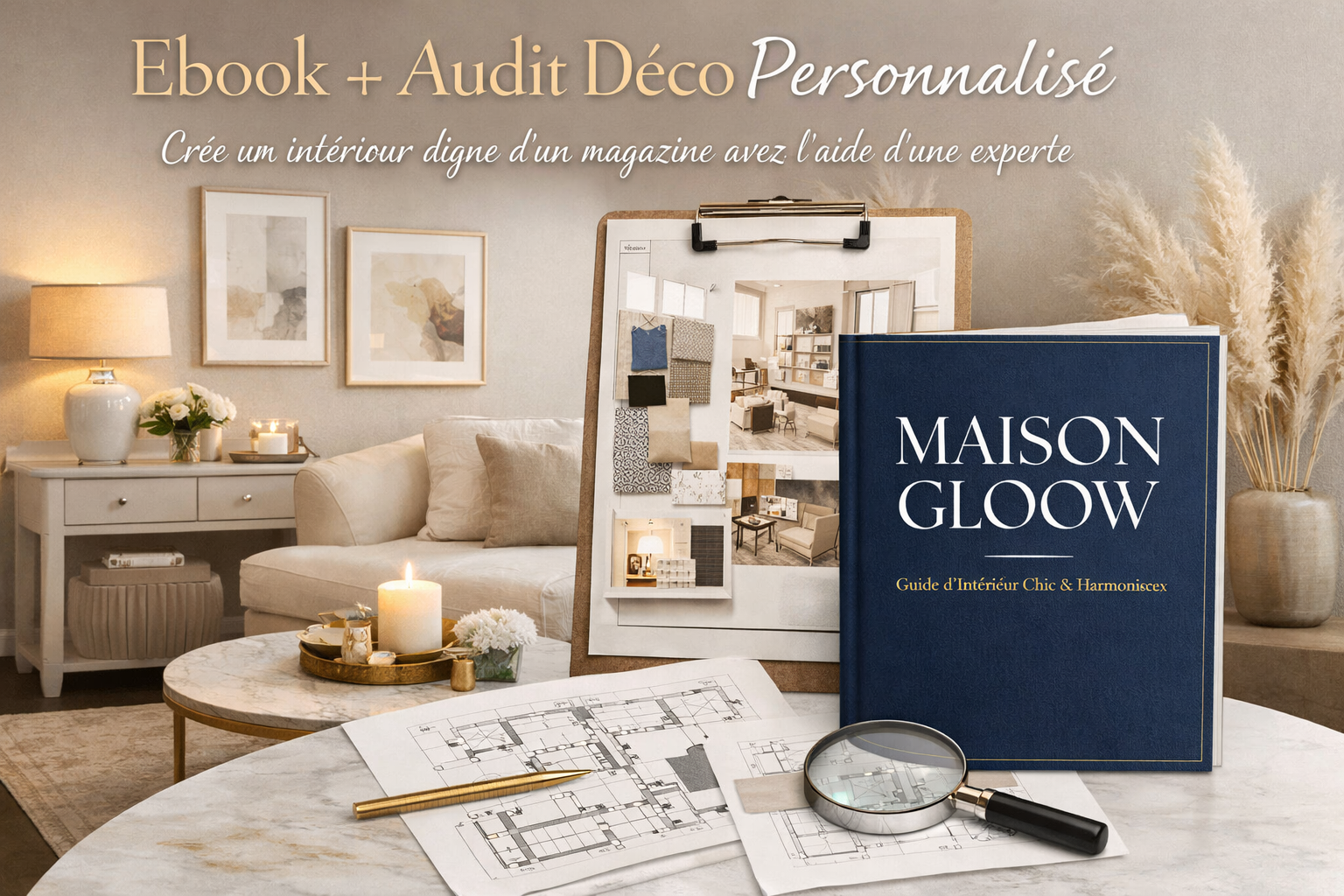 Audit déco personnalisé — Transforme ton intérieur (eBook inclus)